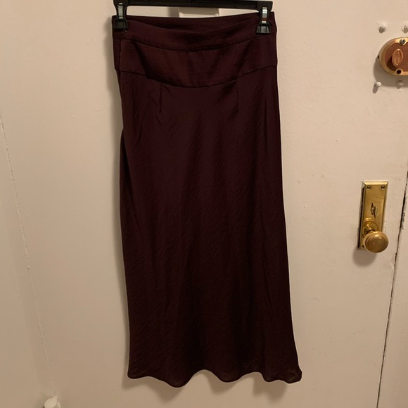 Free people Maroon midi skirt - Picture 2 of 2
